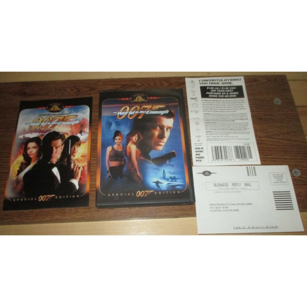 007 World Is Not Enough (from 1999) (DVD, 2000, Special Edition) Pierce Brosnan